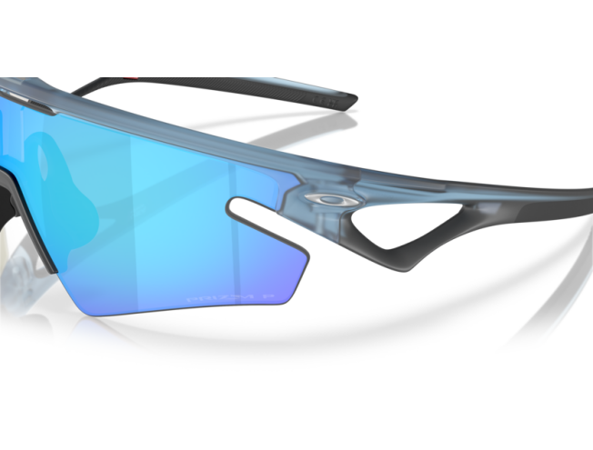 OAKLEY Sphaera Slash Matte Transparent Stonewash Prizm Sapphire Polarized