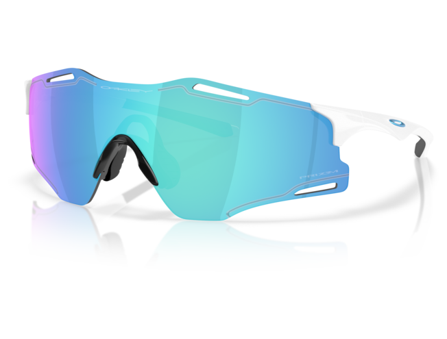 OAKLEY Cybr Zero Polished White Prizm Sapphire