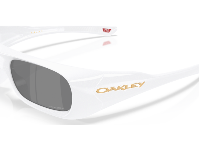 Päikeseprillid Oakley Permian Pearlized White Prizm Black